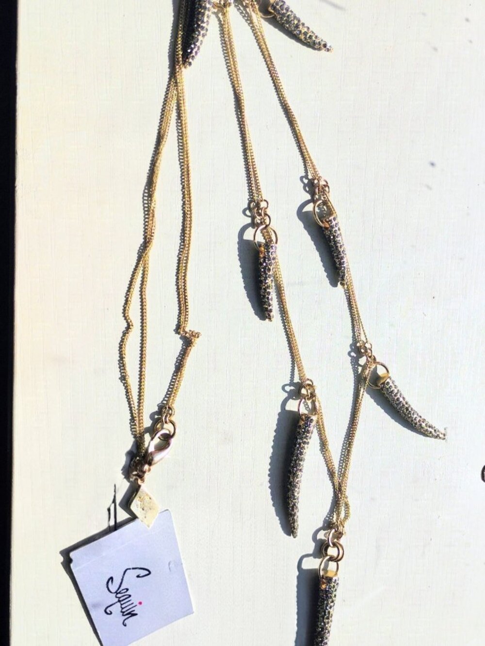 Sequin Brand Necklace